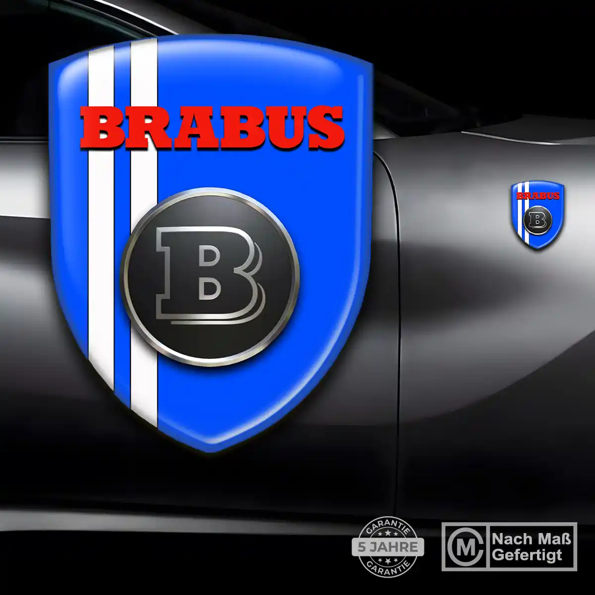 Mercedes Brabus Aufkleber 3D Gel Embleme Hohe Qualität