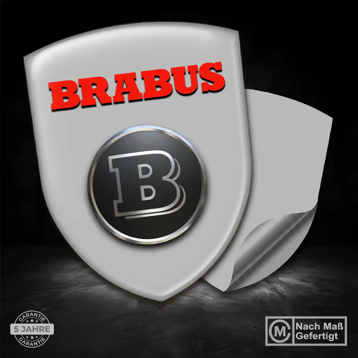 Mercedes Brabus Aufkleber 3D Gel Silikon Hohe Qualität