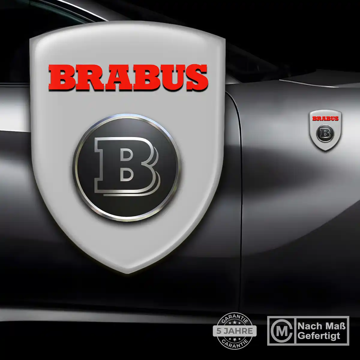 Mercedes Brabus Aufkleber 3D Gel Silikon Hohe Qualität