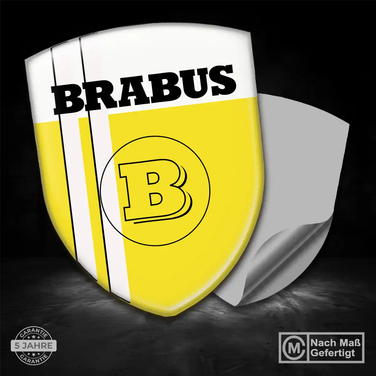 Mercedes Brabus Aufkleber 3D Gel Wappen Hohe Qualität