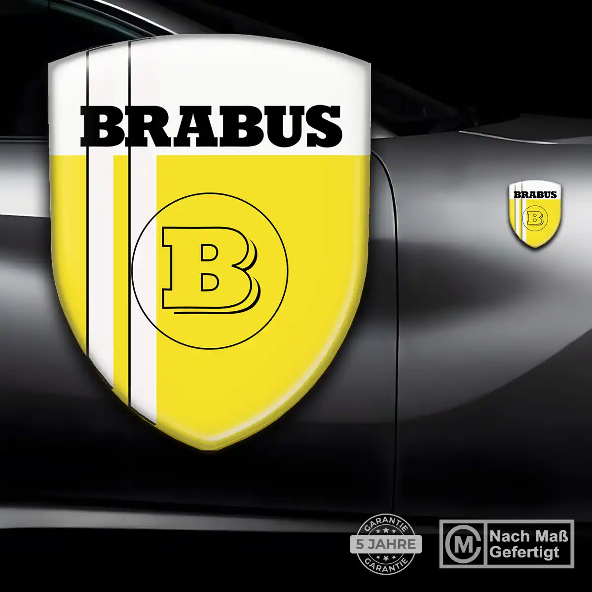 Mercedes Brabus Aufkleber 3D Gel Wappen Hohe Qualität