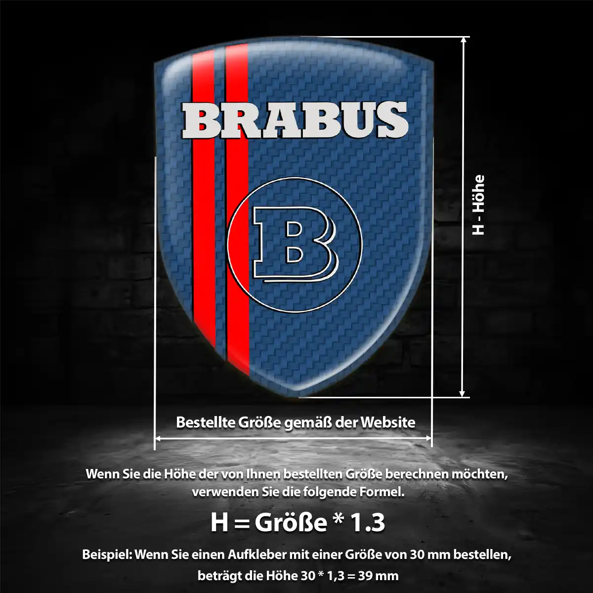 Mercedes Brabus Aufkleber Auto Stilvolles Design