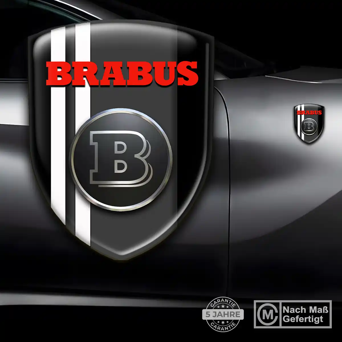 Mercedes Brabus Aufkleber Emblem Hohe Qualität