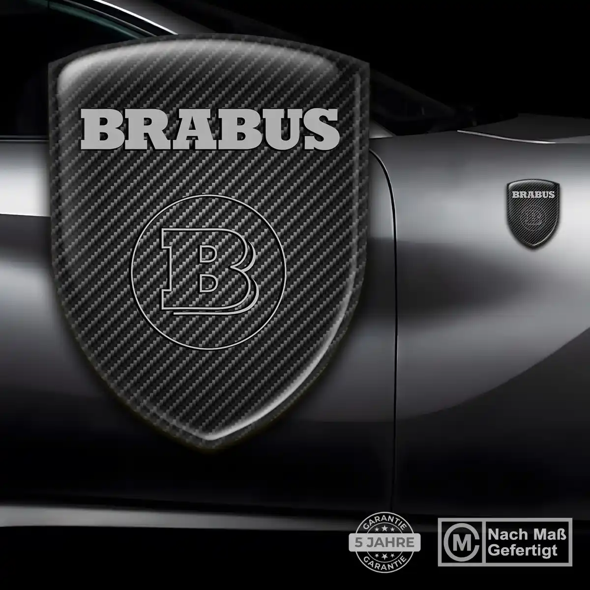 Mercedes Brabus Aufkleber Emblem Stilvolles Design