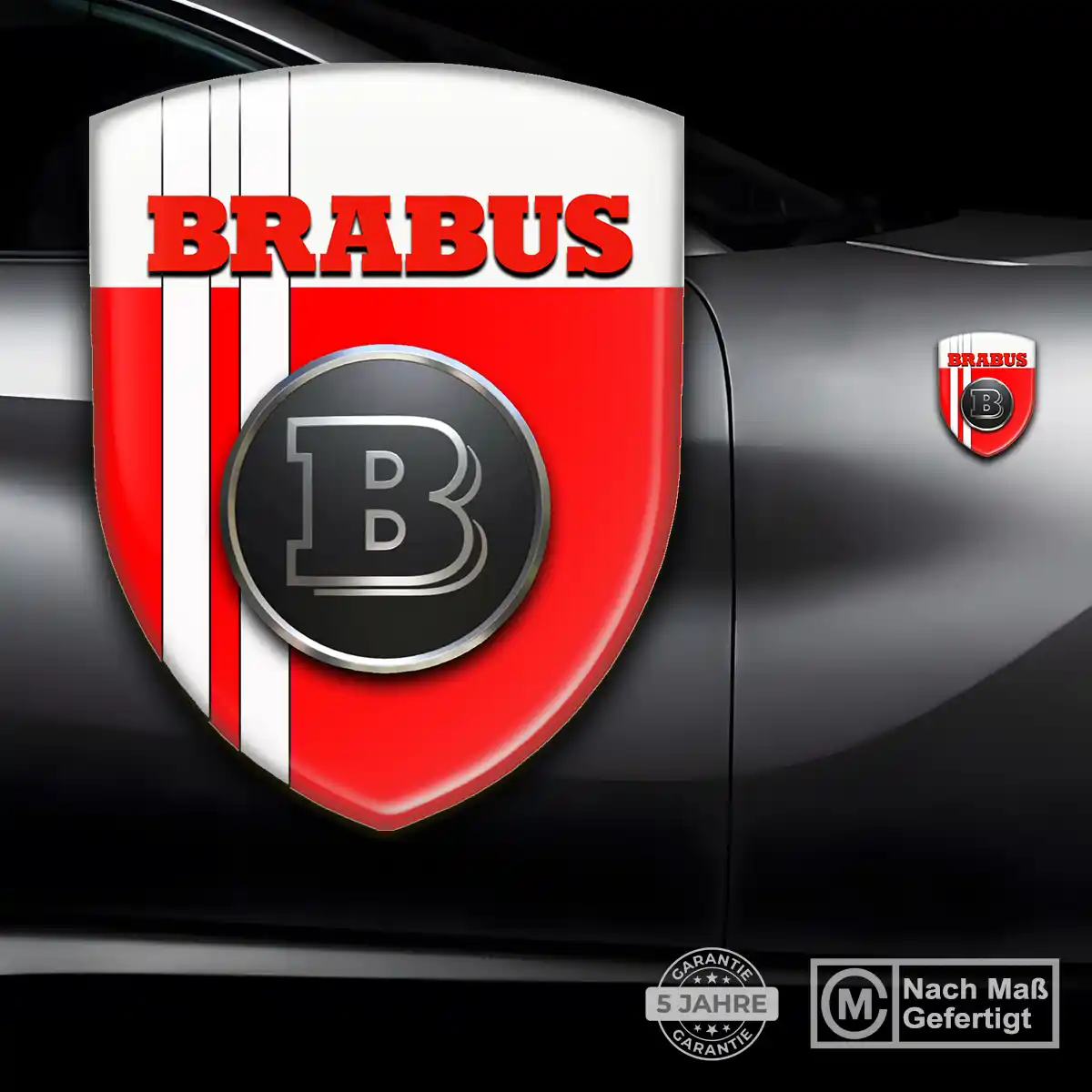 Mercedes Brabus Aufkleber Emblem Wappen Auto Hohe Qualität