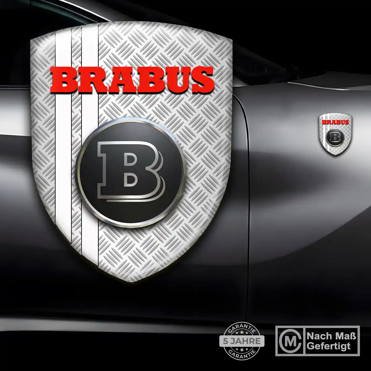 Mercedes Brabus Aufkleber Emblem Wappen Auto Stilvolles Design