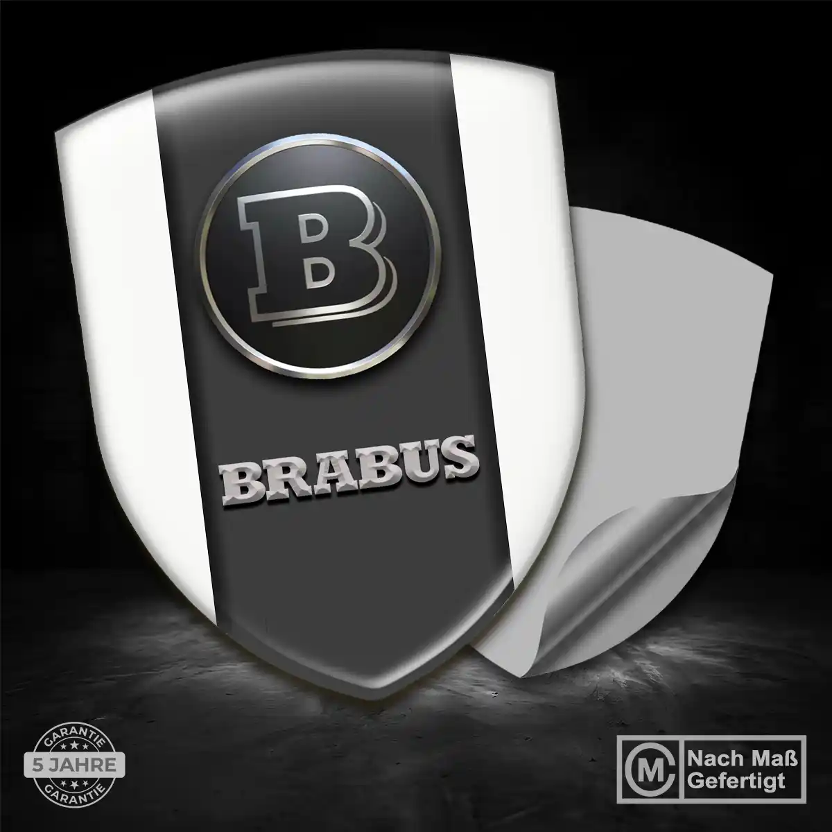 Mercedes Brabus Aufkleber Emblem Wappen Stilvolles Design