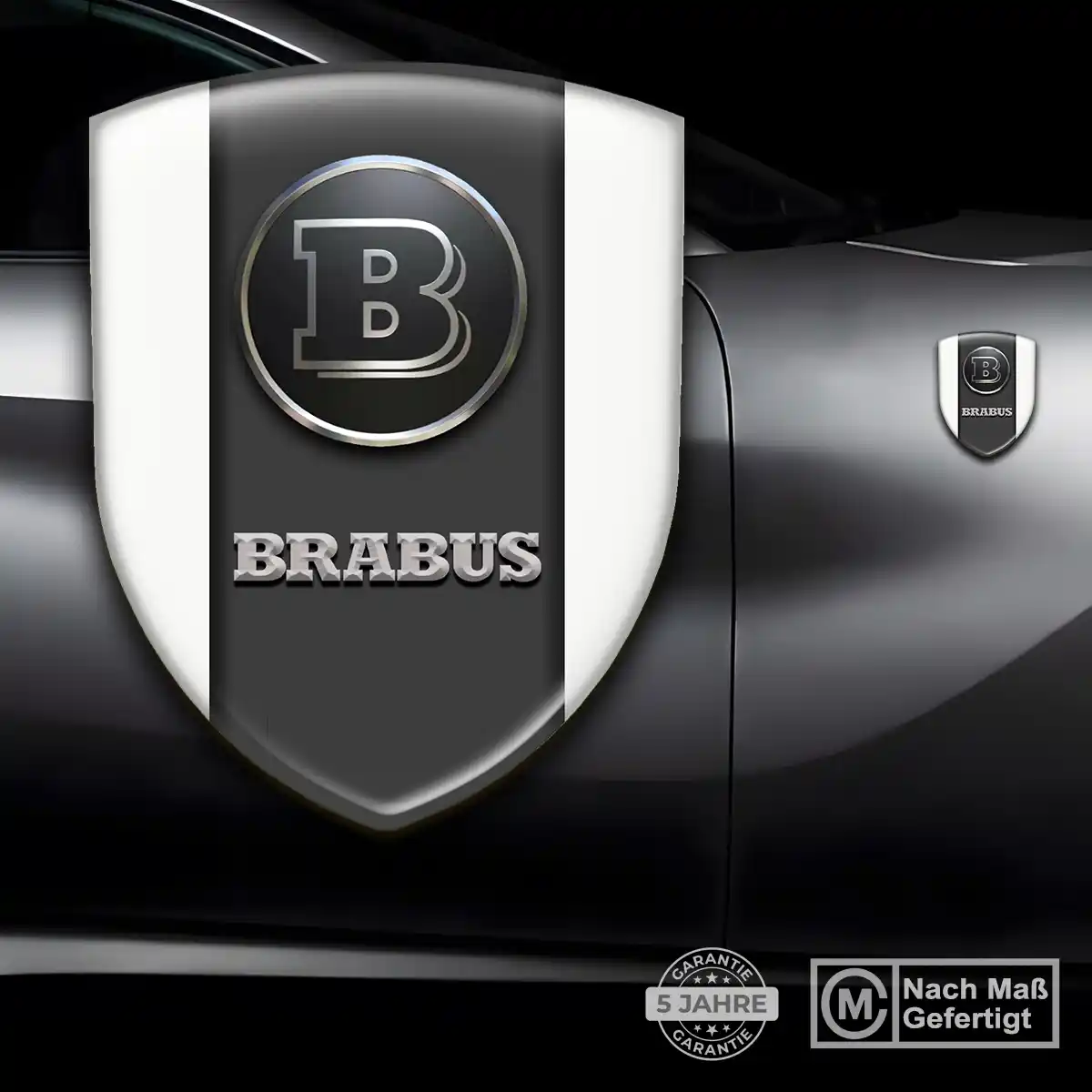 Mercedes Brabus Aufkleber Emblem Wappen Stilvolles Design