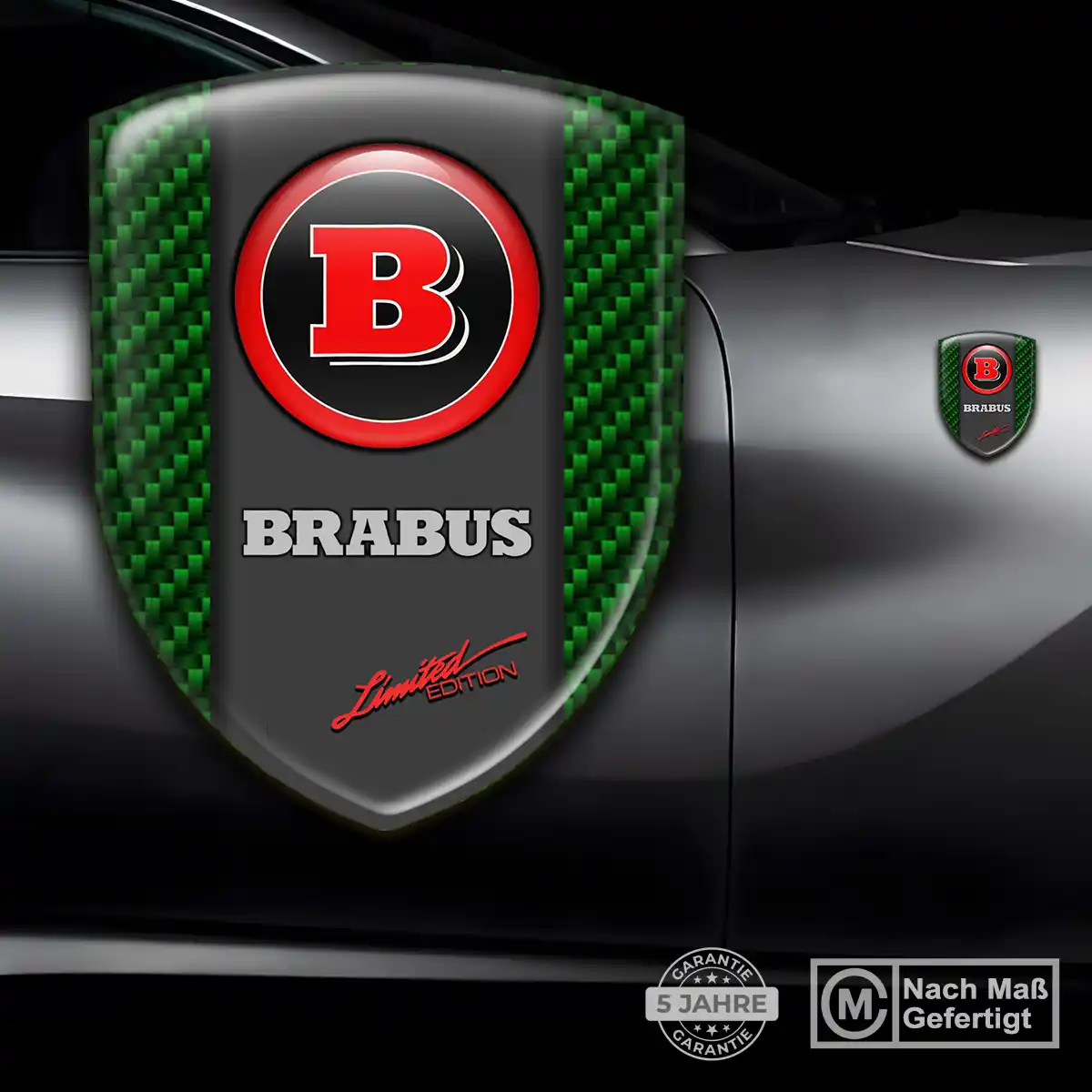 Mercedes Brabus Aufkleber Embleme Silikon Auto Stilvolles Design
