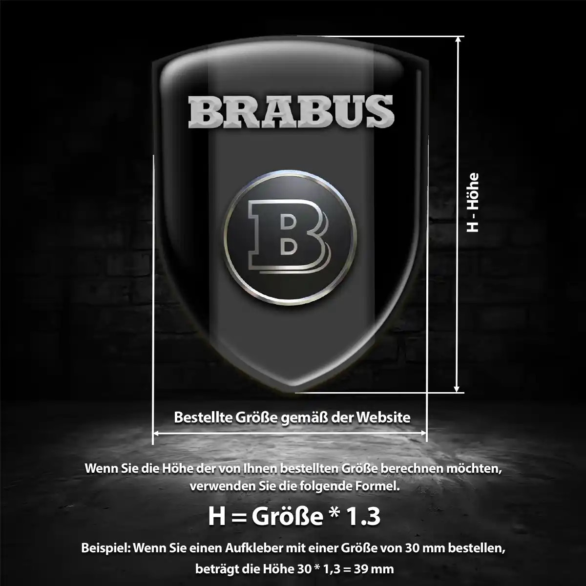 Mercedes Brabus Aufkleber Stilvolles Design