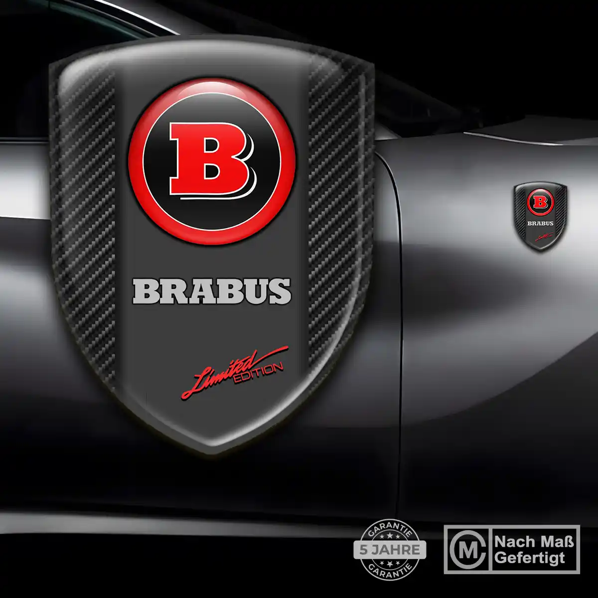 Mercedes Brabus Aufkleber Wappen Auto Stilvolles Design