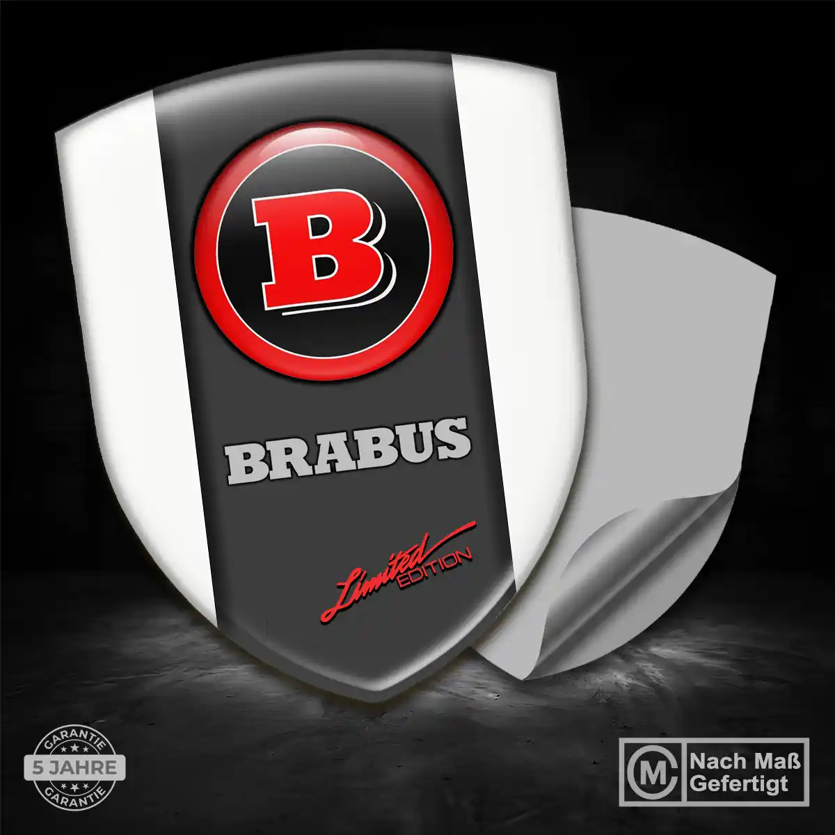 Mercedes Brabus Aufkleber Wappen Emblem Stilvolles Design