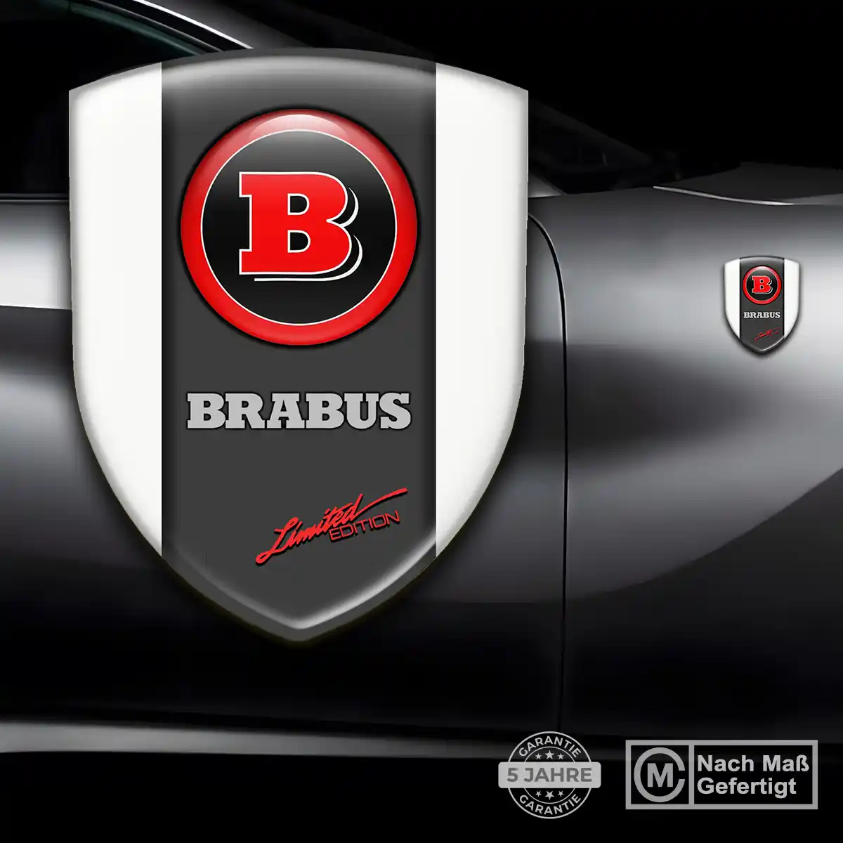 Mercedes Brabus Aufkleber Wappen Emblem Stilvolles Design