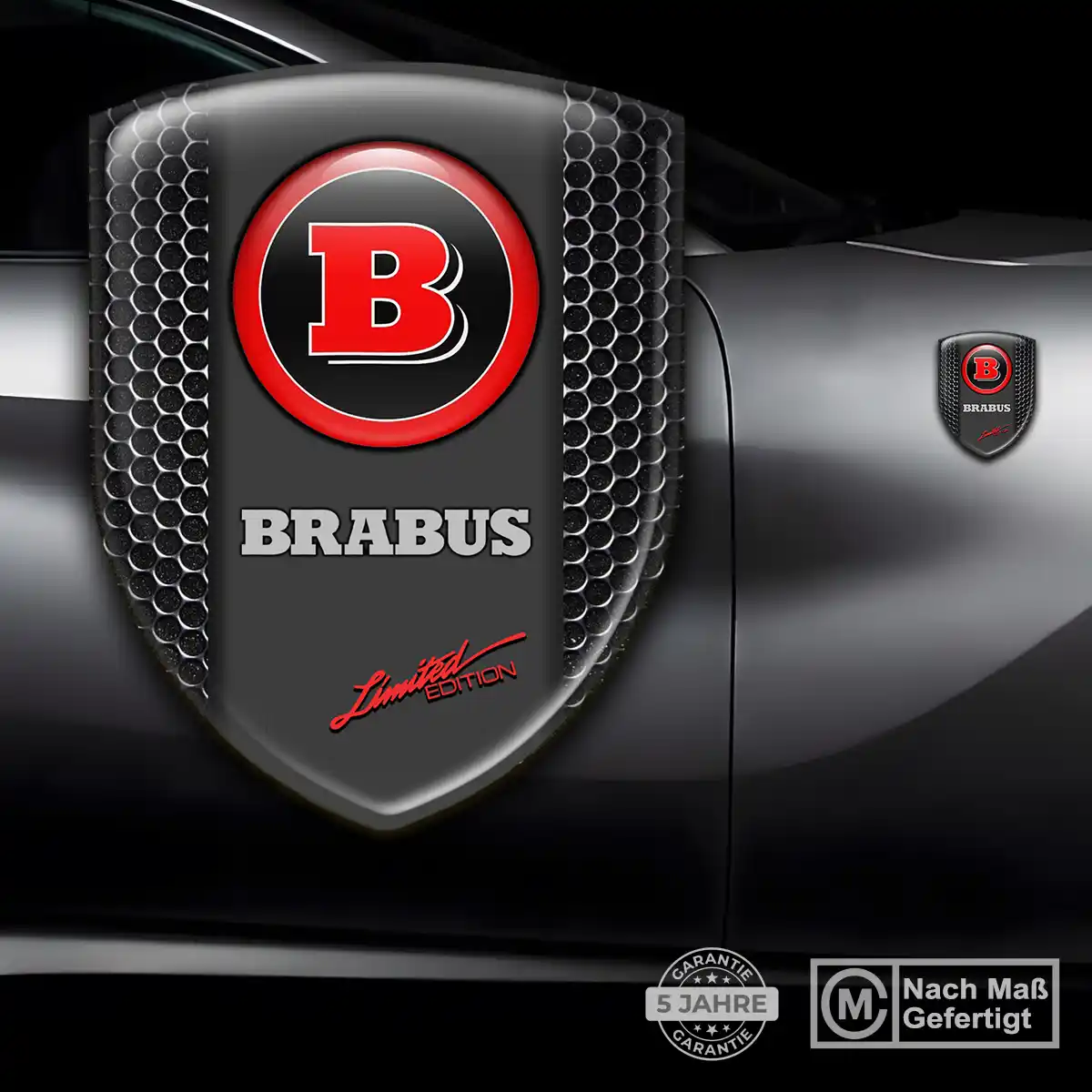 Mercedes Brabus Aufkleber Wappen Stilvolles Design