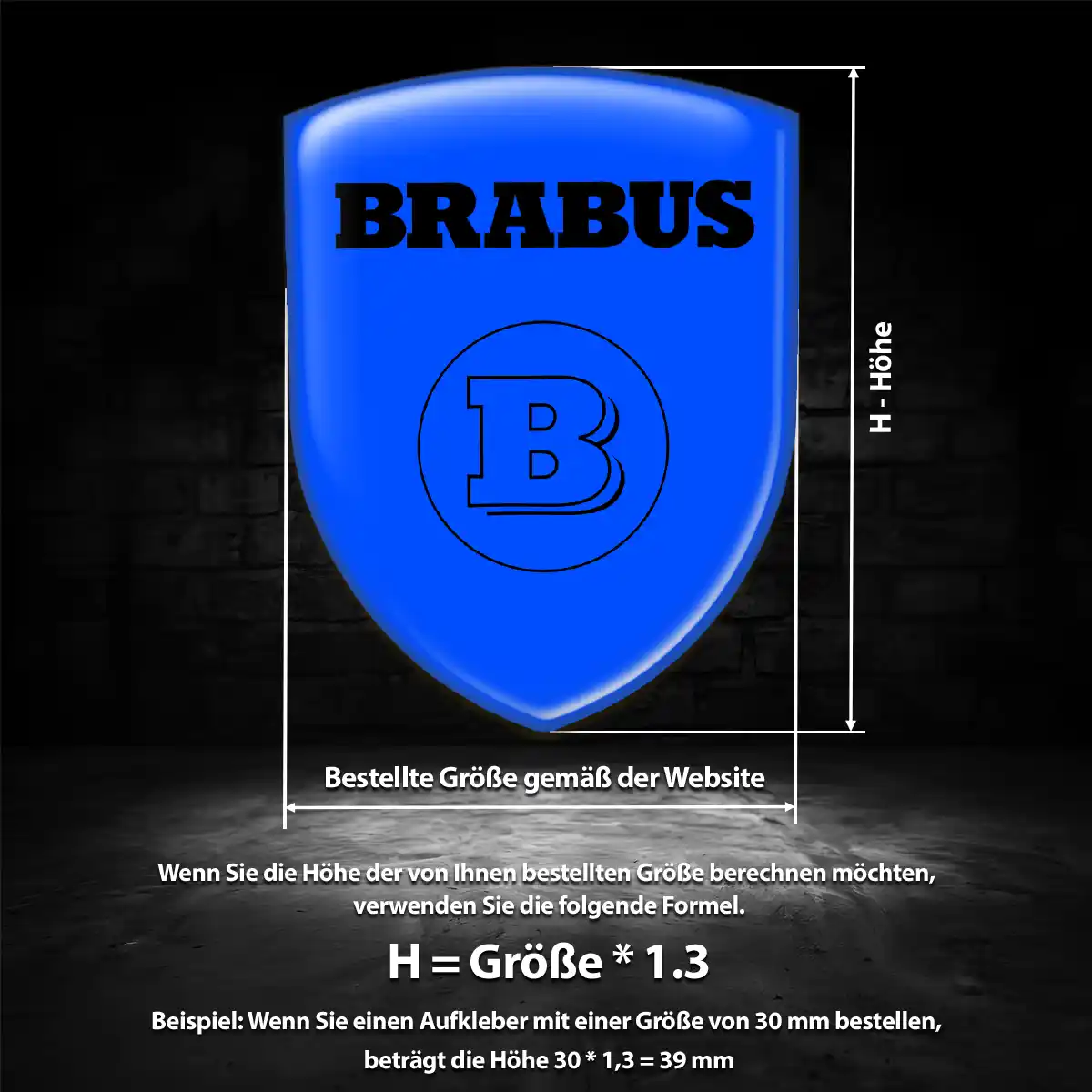 Mercedes Brabus Emblem Aufkleber Auto Stilvolles Design