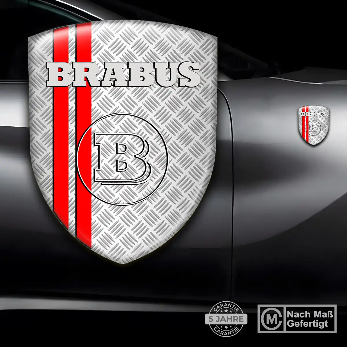 Mercedes Brabus Emblem Aufkleber Stilvolles Design