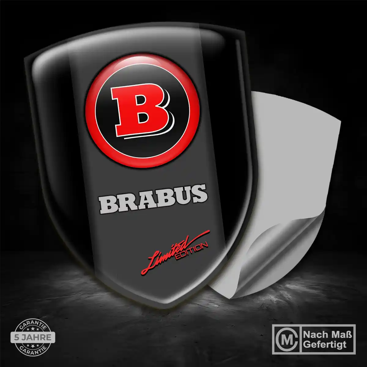 Mercedes Brabus Emblem Aufkleber Wappen Auto Stilvolles Design