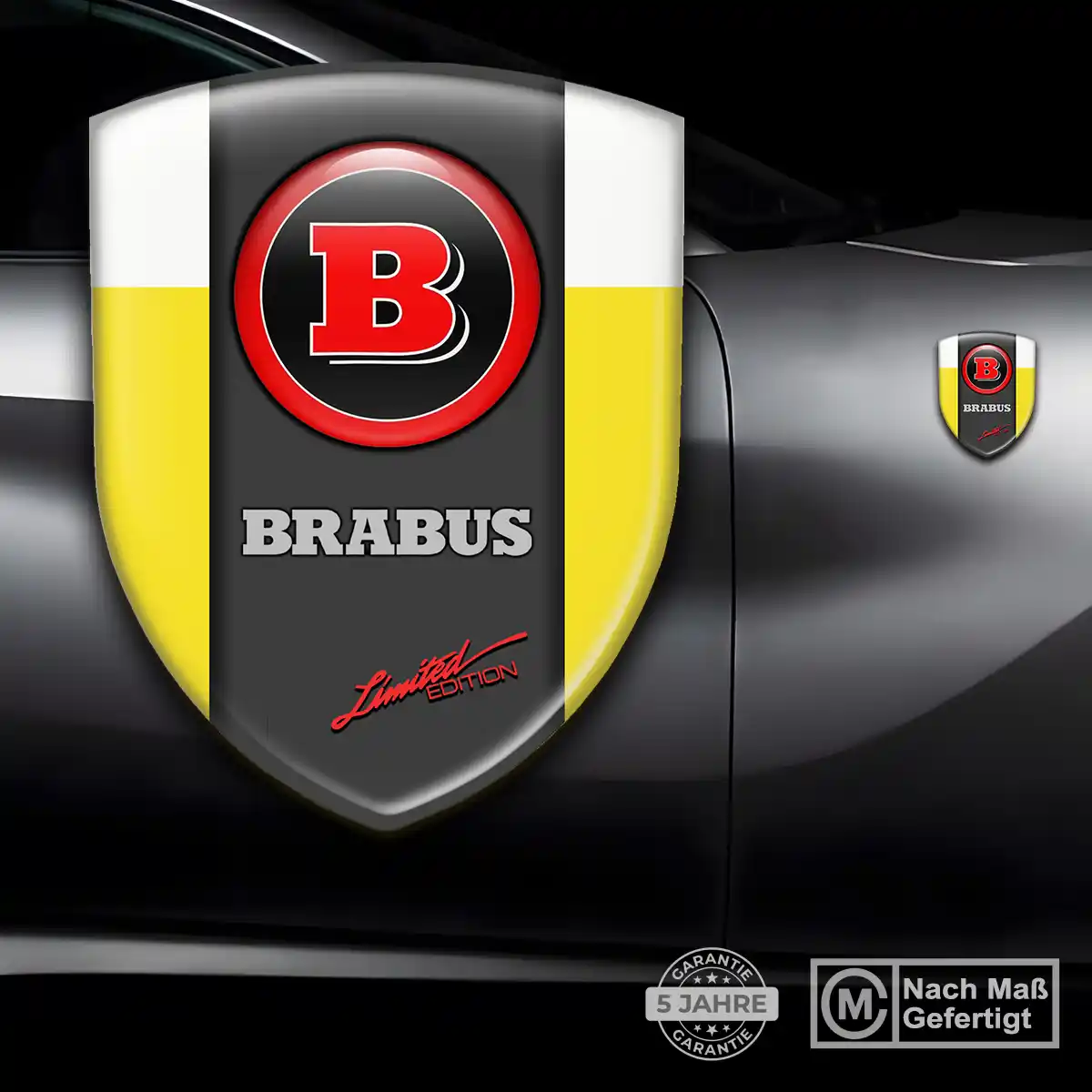Mercedes Brabus Emblem Aufkleber Wappen Hohe Qualität