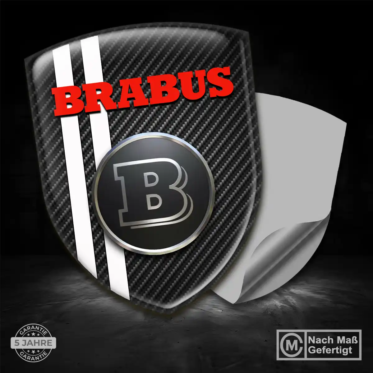 Mercedes Brabus Emblem Aufkleber Wappen Stilvolles Design