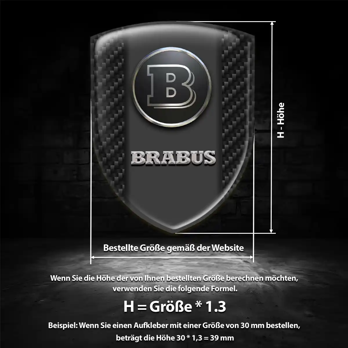 Mercedes Brabus Emblem Auto Stilvolles Design