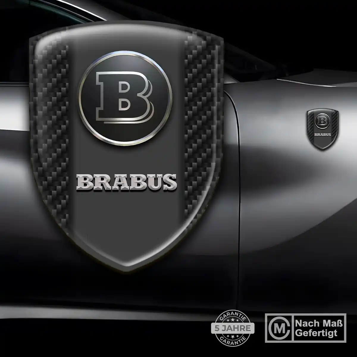 Mercedes Brabus Emblem Auto Stilvolles Design