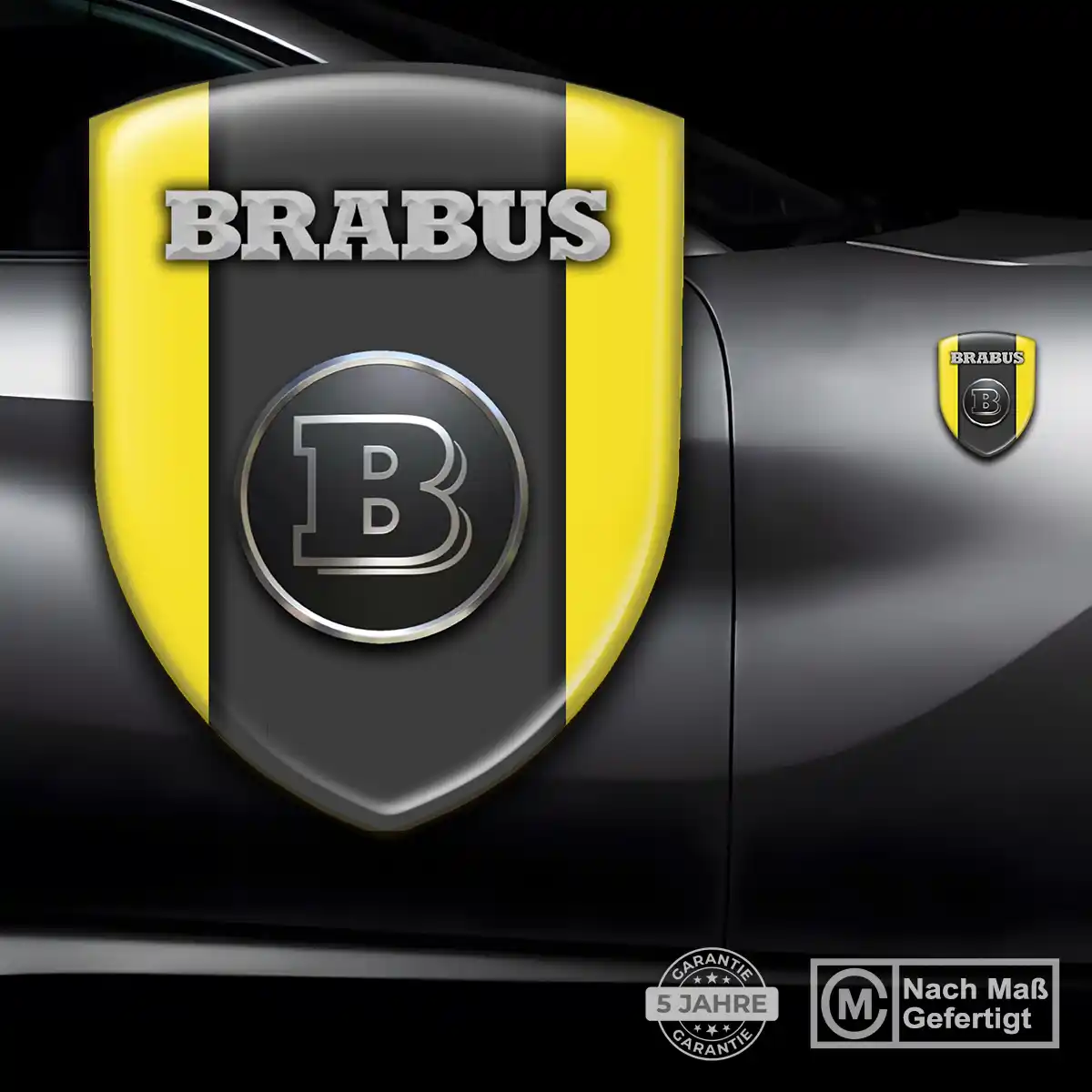 Mercedes Brabus Emblem Hohe Qualität