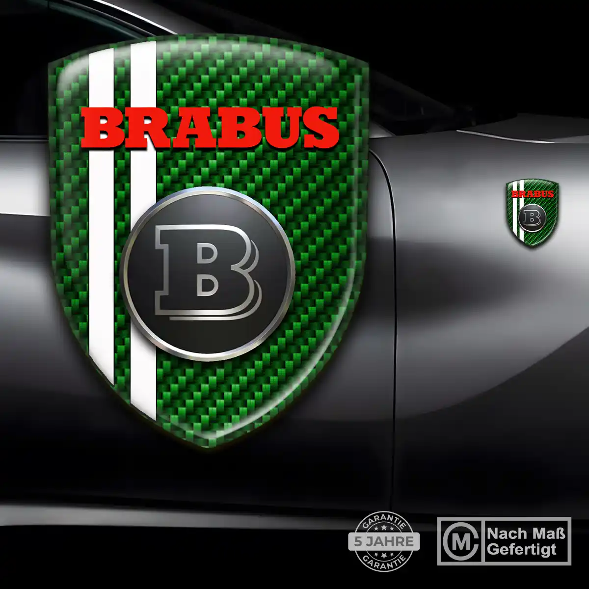 Mercedes Brabus Emblem Stilvolles Design