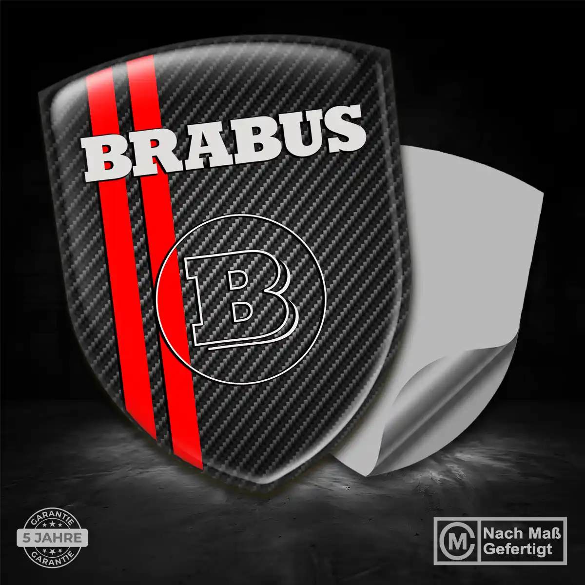 Mercedes Brabus Emblem Wappen Aufkleber Stilvolles Design