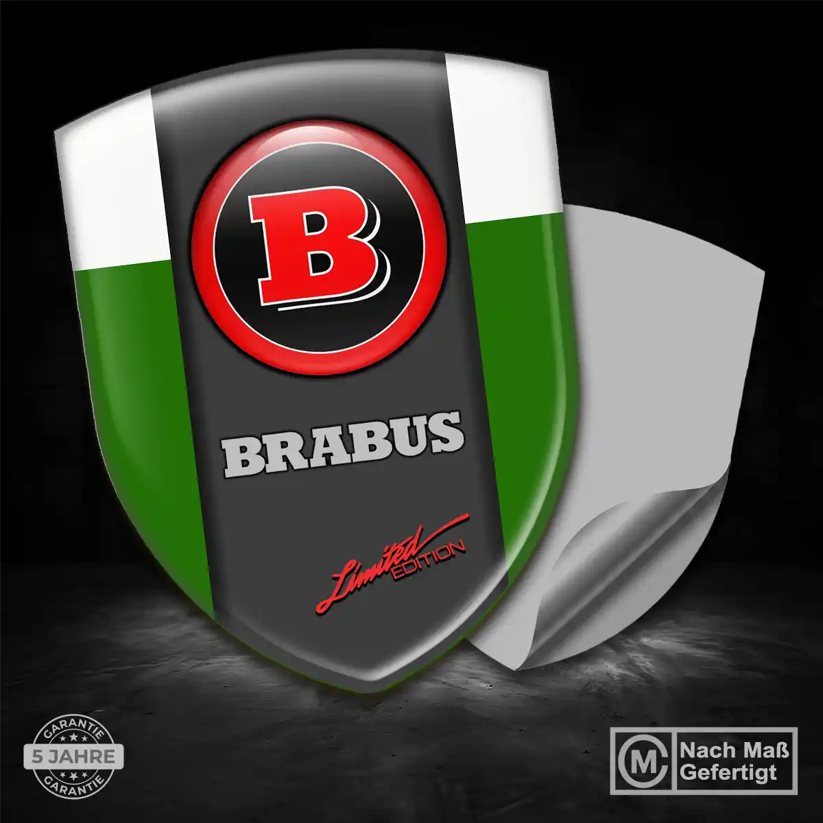 Mercedes Brabus Emblem Wappen Auto Stilvolles Design