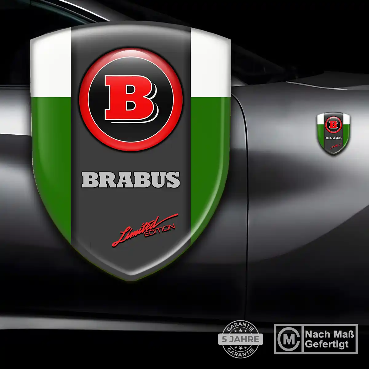 Mercedes Brabus Emblem Wappen Auto Stilvolles Design