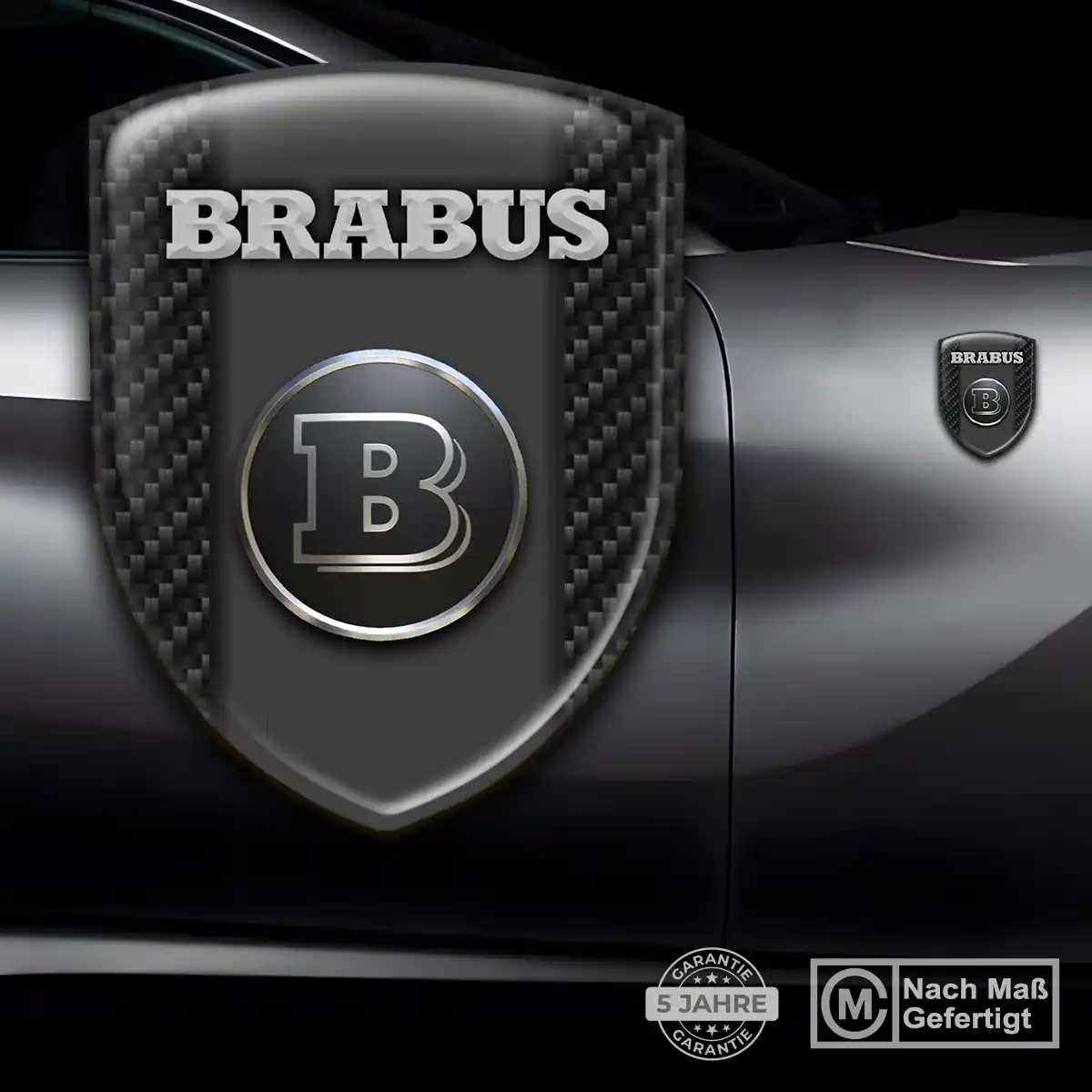 Mercedes Brabus Emblem Wappen Stilvolles Design