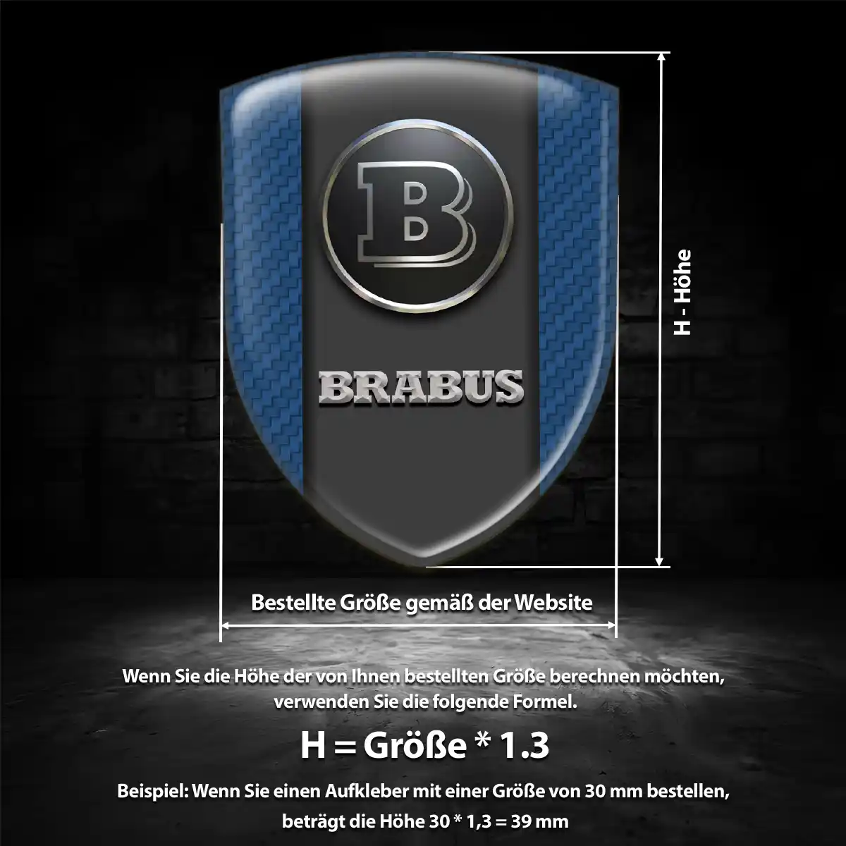 Mercedes Brabus Embleme Auto Stilvolles Design