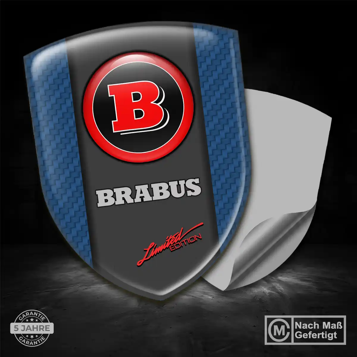 Mercedes Brabus Embleme Silikon Aufkleber Auto Stilvolles Design