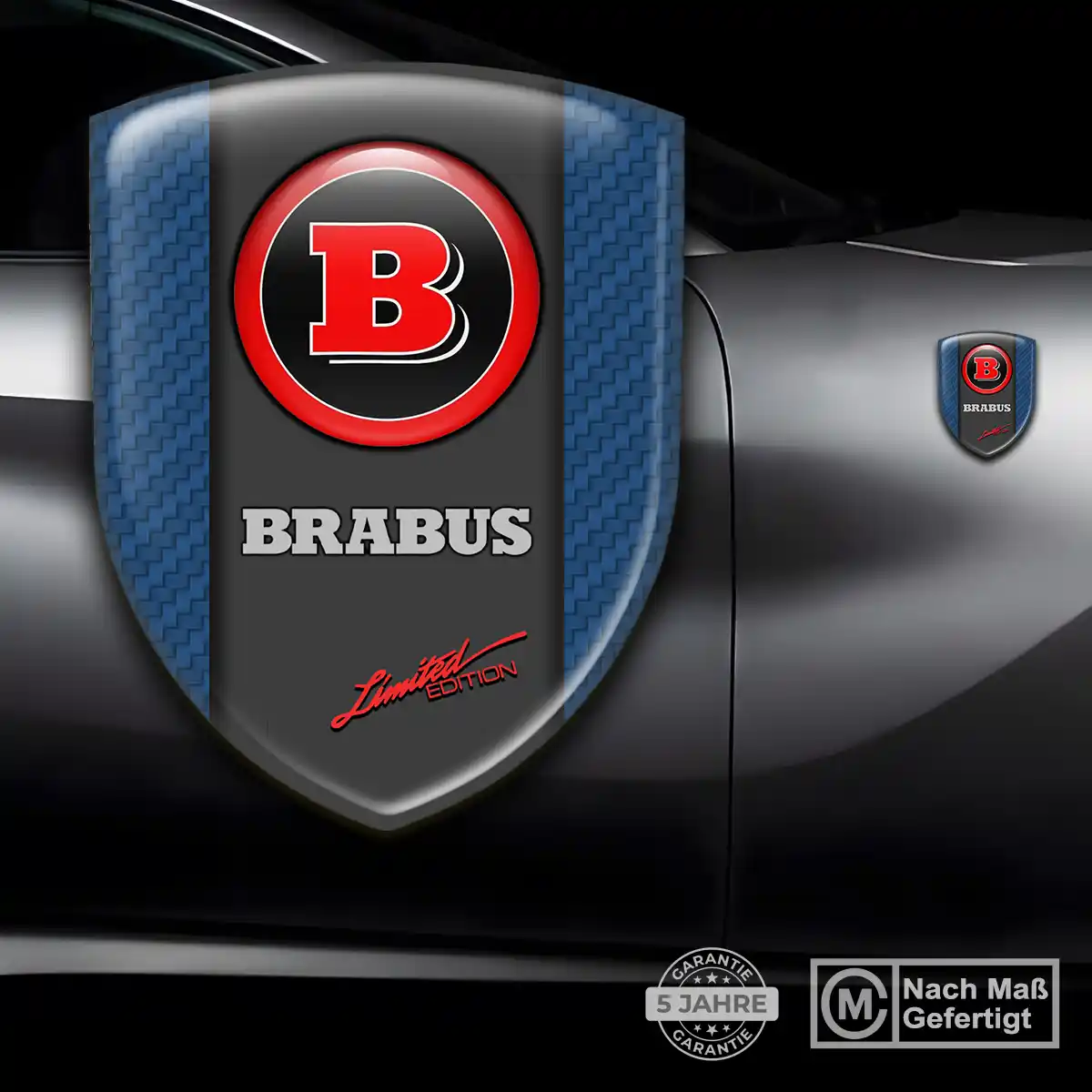 Mercedes Brabus Embleme Silikon Aufkleber Auto Stilvolles Design