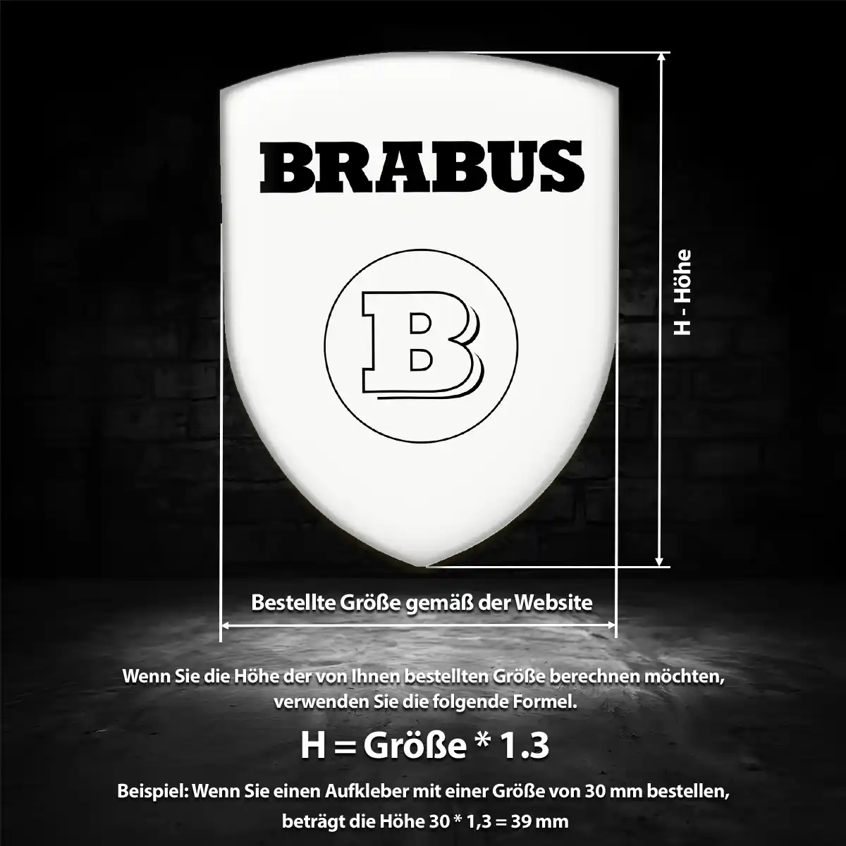 Mercedes Brabus Embleme Stilvolles Design