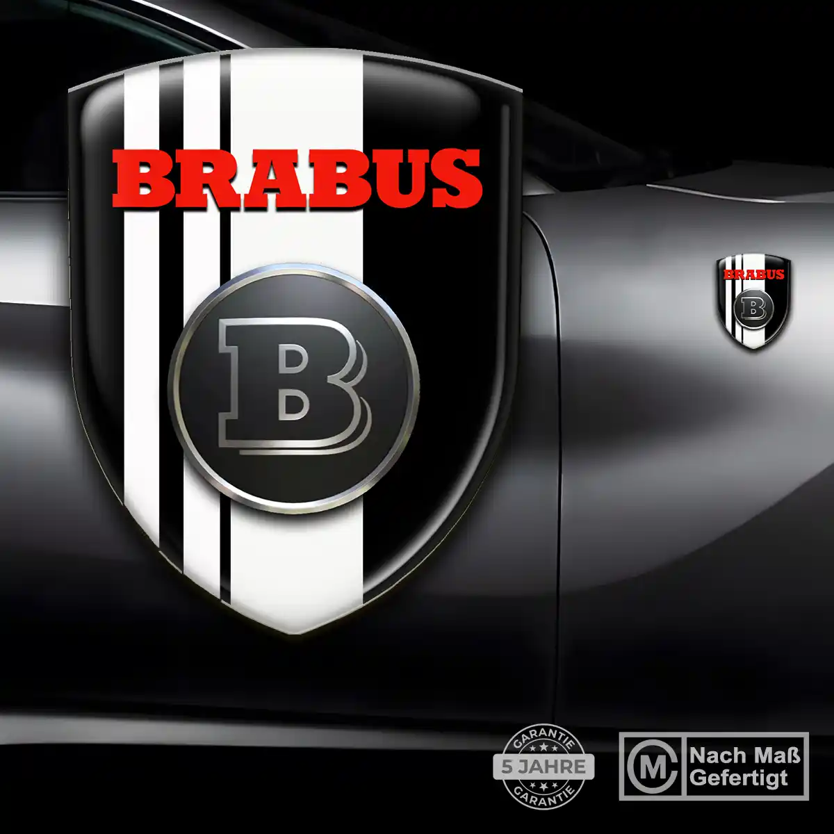 Mercedes Brabus Silikon Aufkleber Auto Stilvolles Design