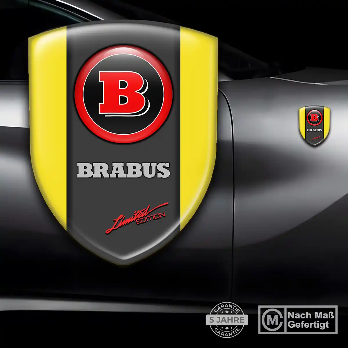 Mercedes Brabus Silikon Aufkleber Hohe Qualität