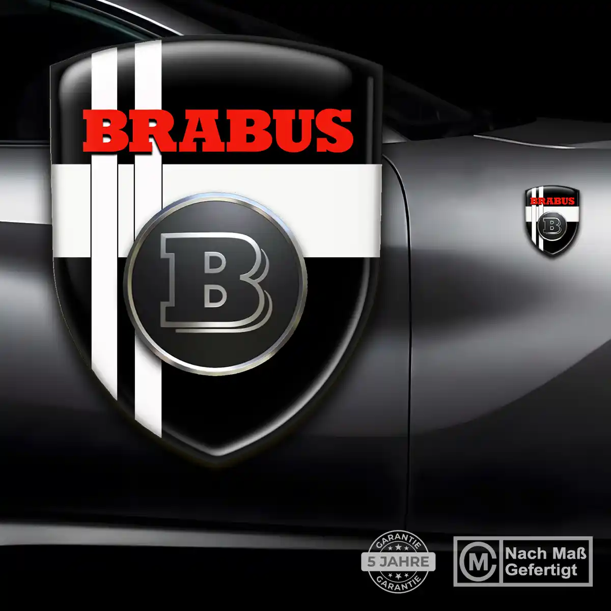 Mercedes Brabus Silikon Aufkleber Stilvolles Design