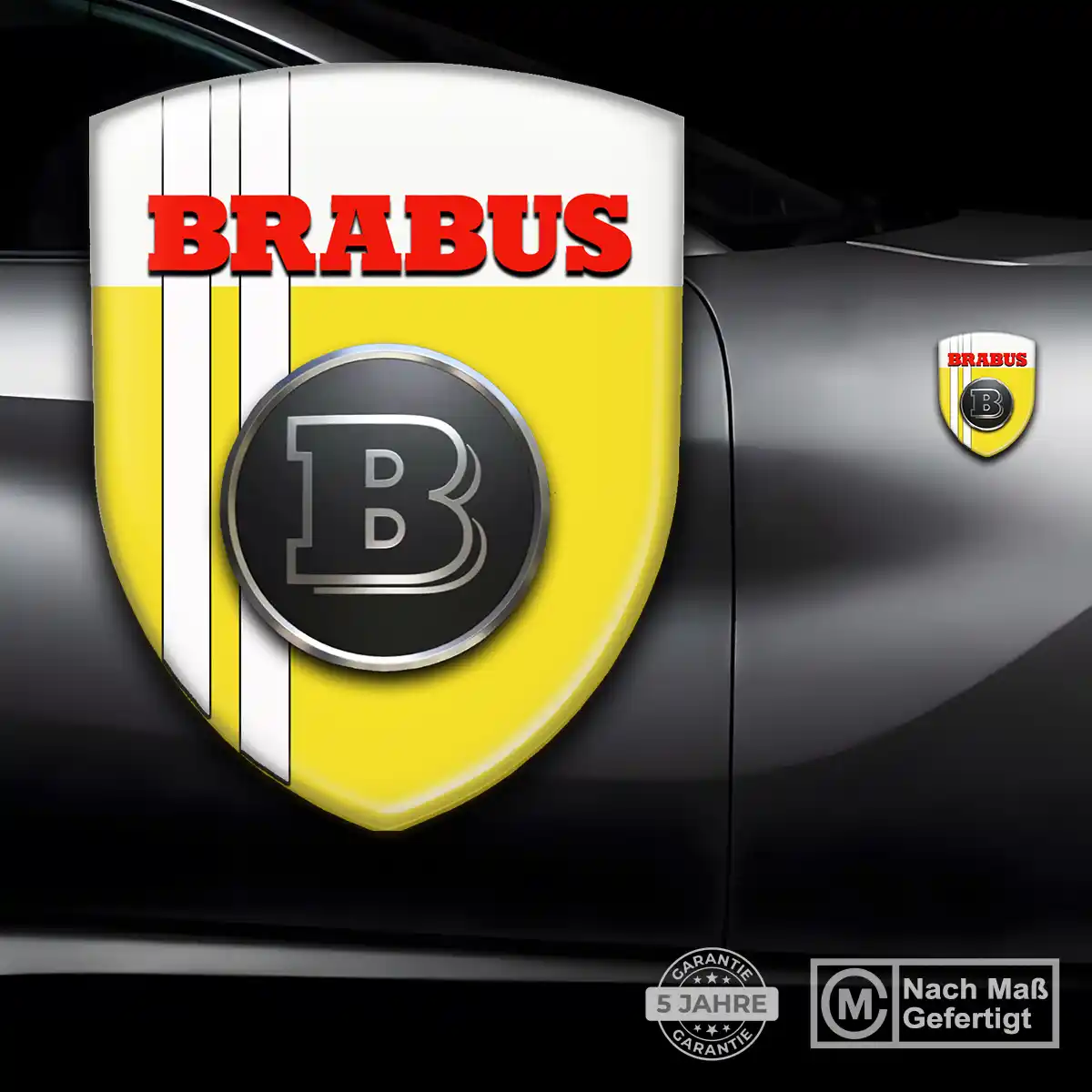 Mercedes Brabus Wappen Aufkleber Emblem Auto Stilvolles Design