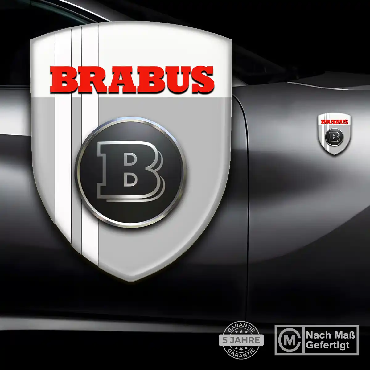Mercedes Brabus Wappen Aufkleber Emblem Hohe Qualität