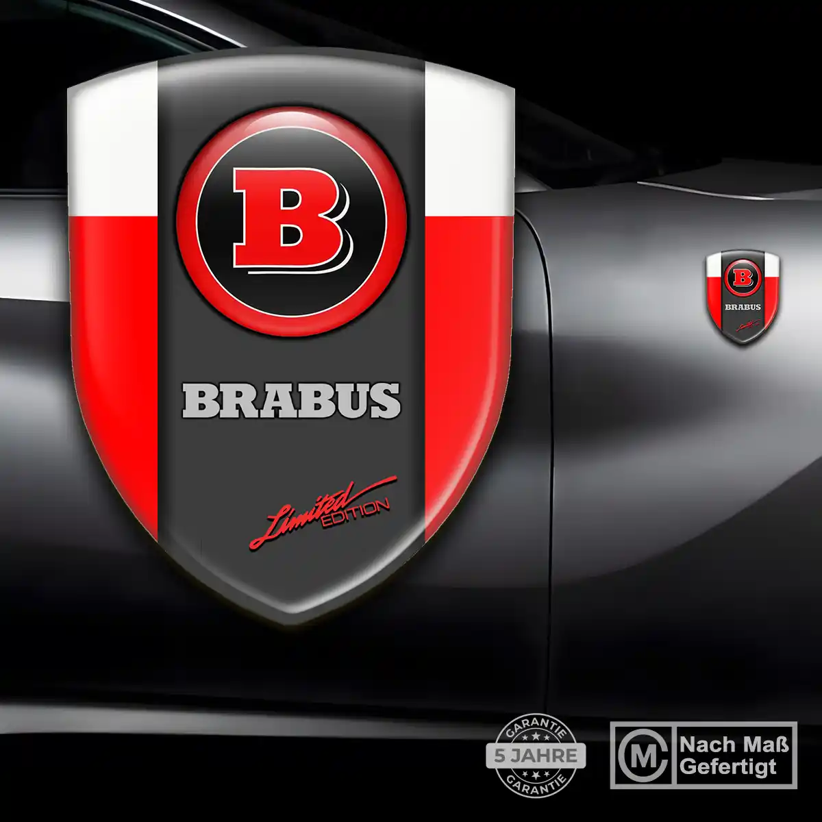 Mercedes Brabus Wappen Aufkleber Stilvolles Design