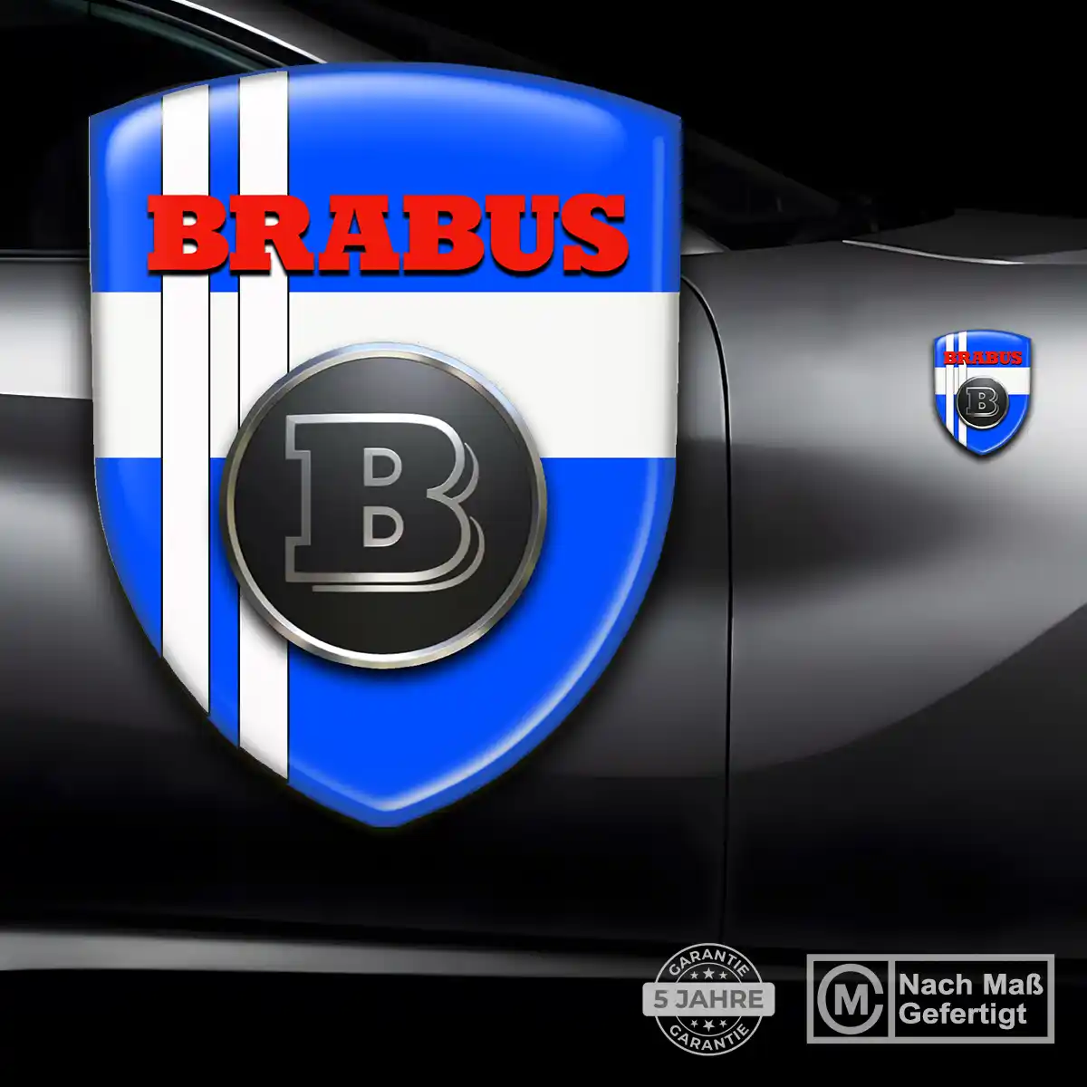 Mercedes Brabus Wappen Emblem Aufkleber Stilvolles Design