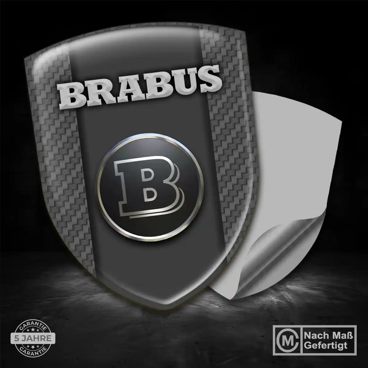 Mercedes Brabus Wappen Emblem Auto Stilvolles Design