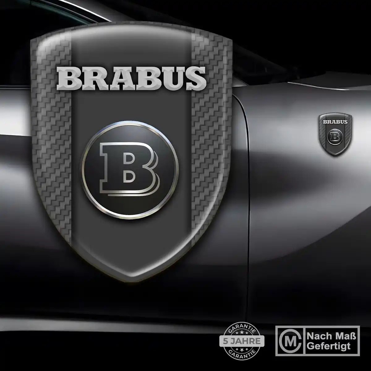 Mercedes Brabus Wappen Emblem Auto Stilvolles Design