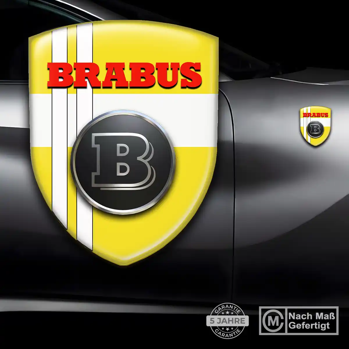 Mercedes Brabus Wappen Emblem Hohe Qualität
