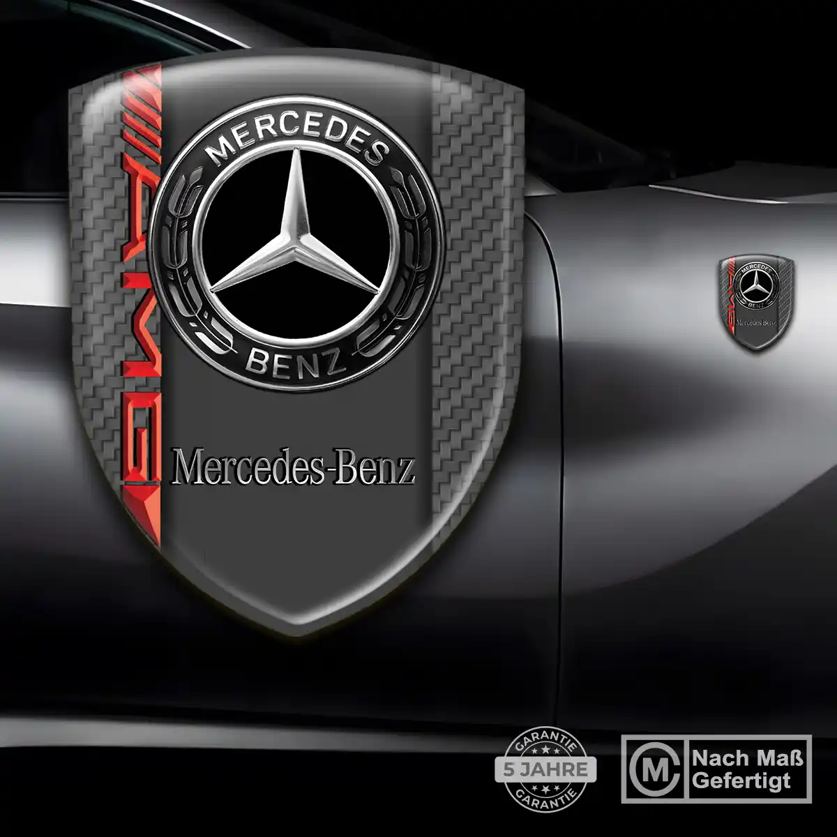 Mercedes Emblem Aufkleber Auto Premium-Edition