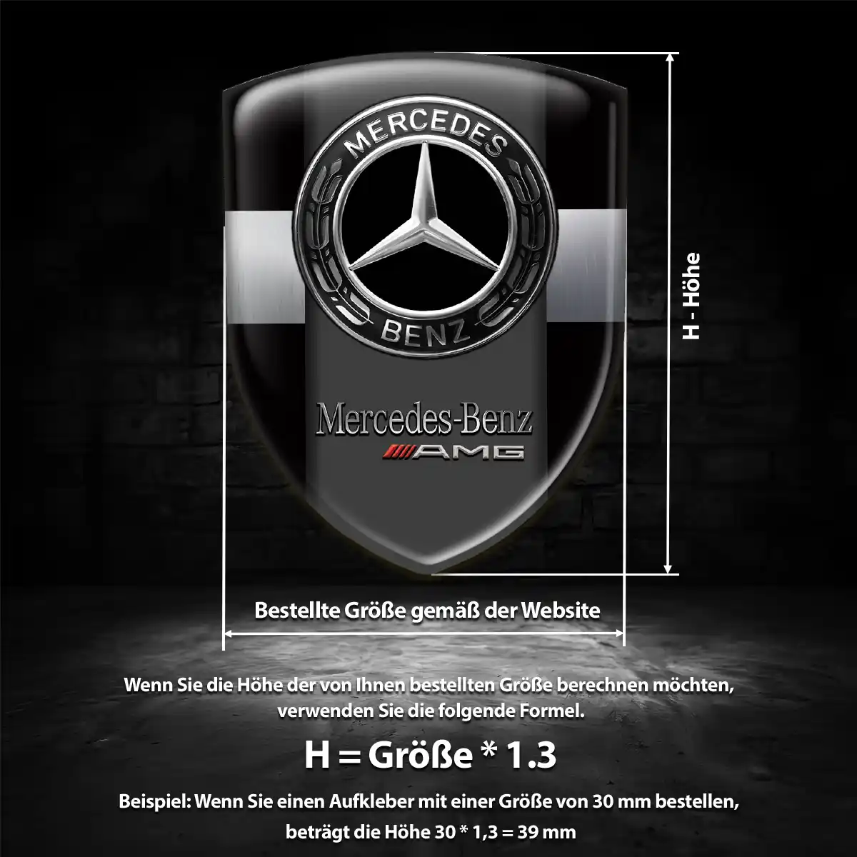 Mercedes Emblem Aufkleber Auto Stilvolles Design