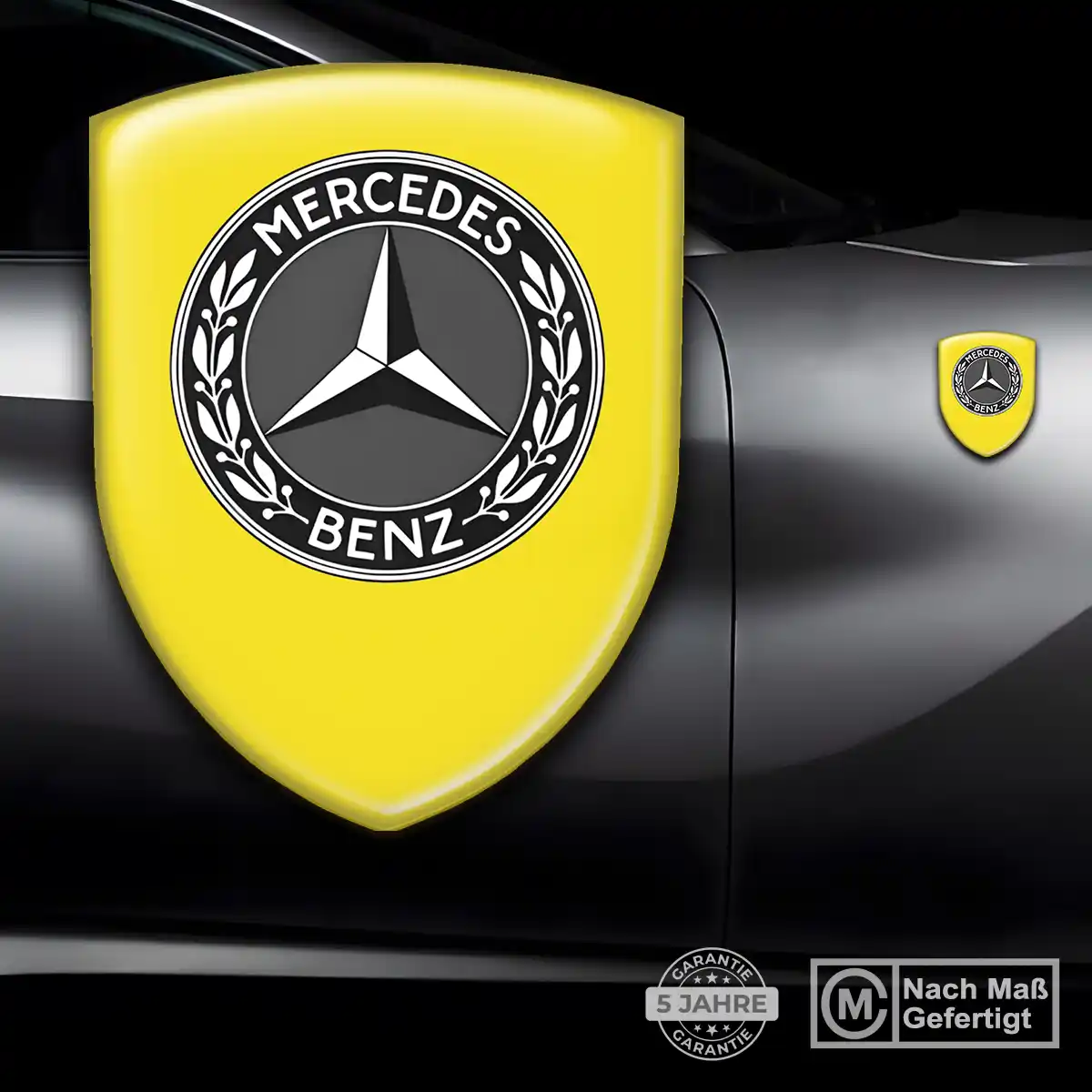 Mercedes Emblem Aufkleber Wappen Auto Stilvolles Design