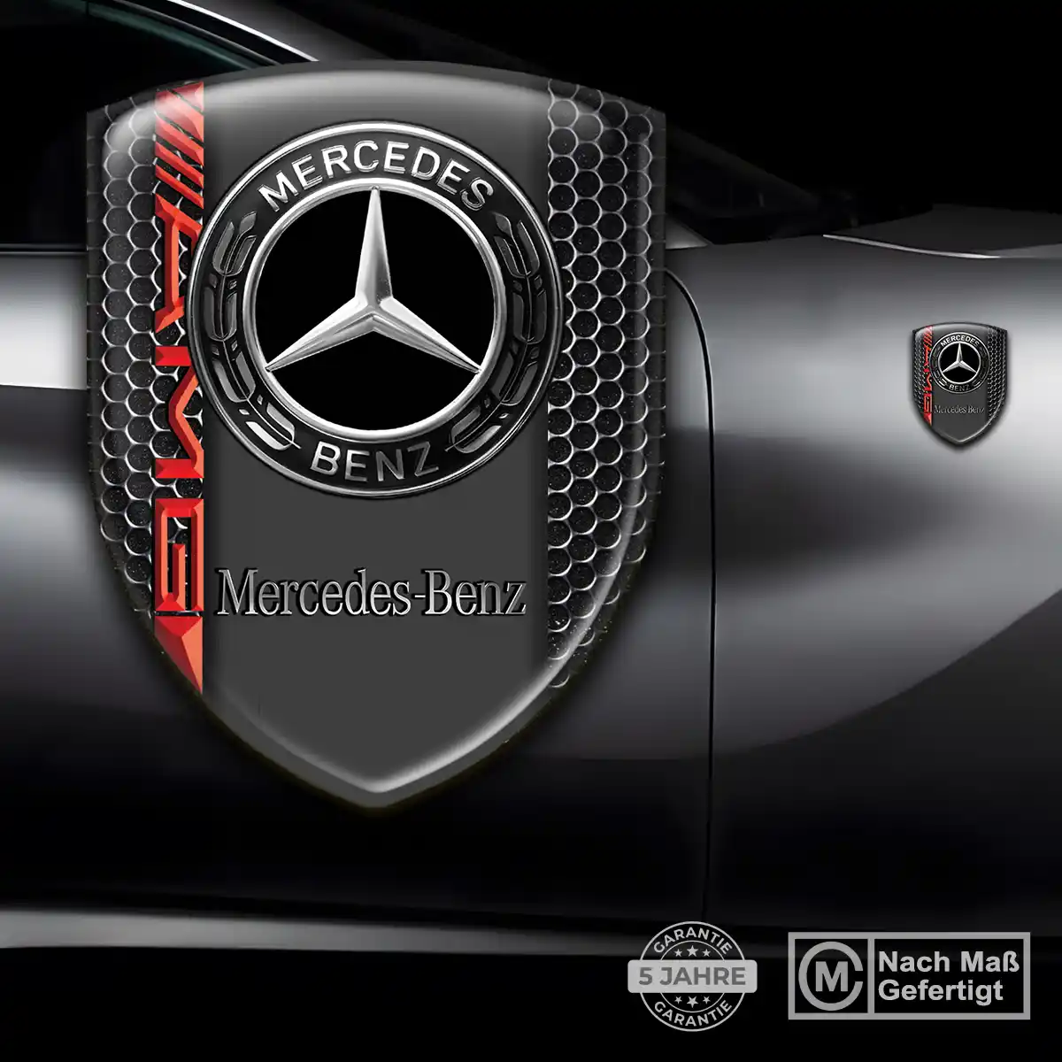 Mercedes Emblem Aufkleber Wappen Premium-Edition