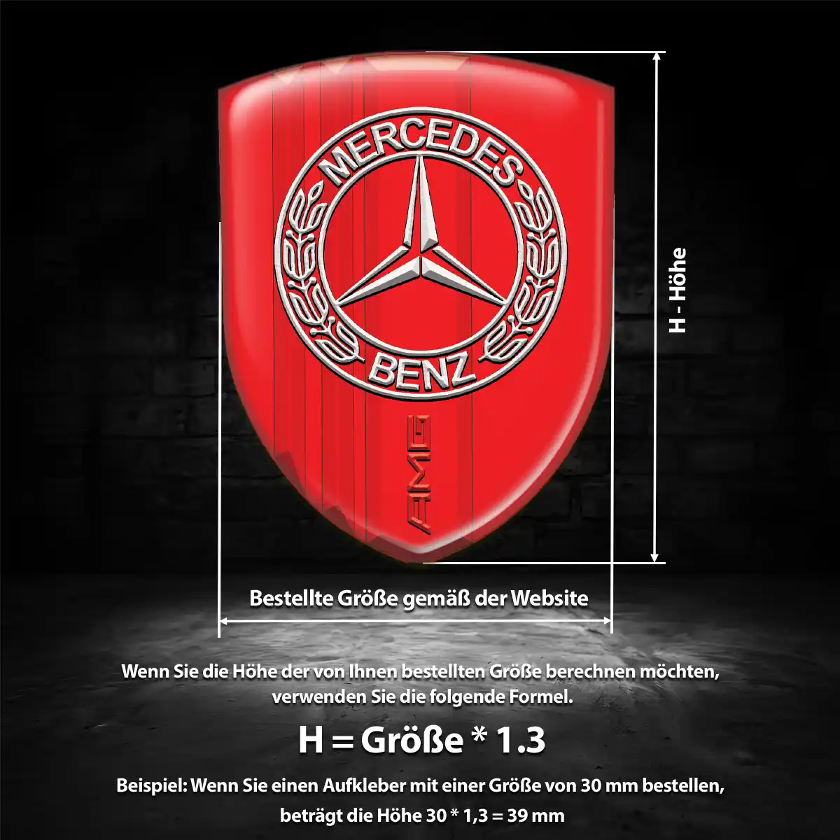 Mercedes Emblem Auto Hohe Qualität